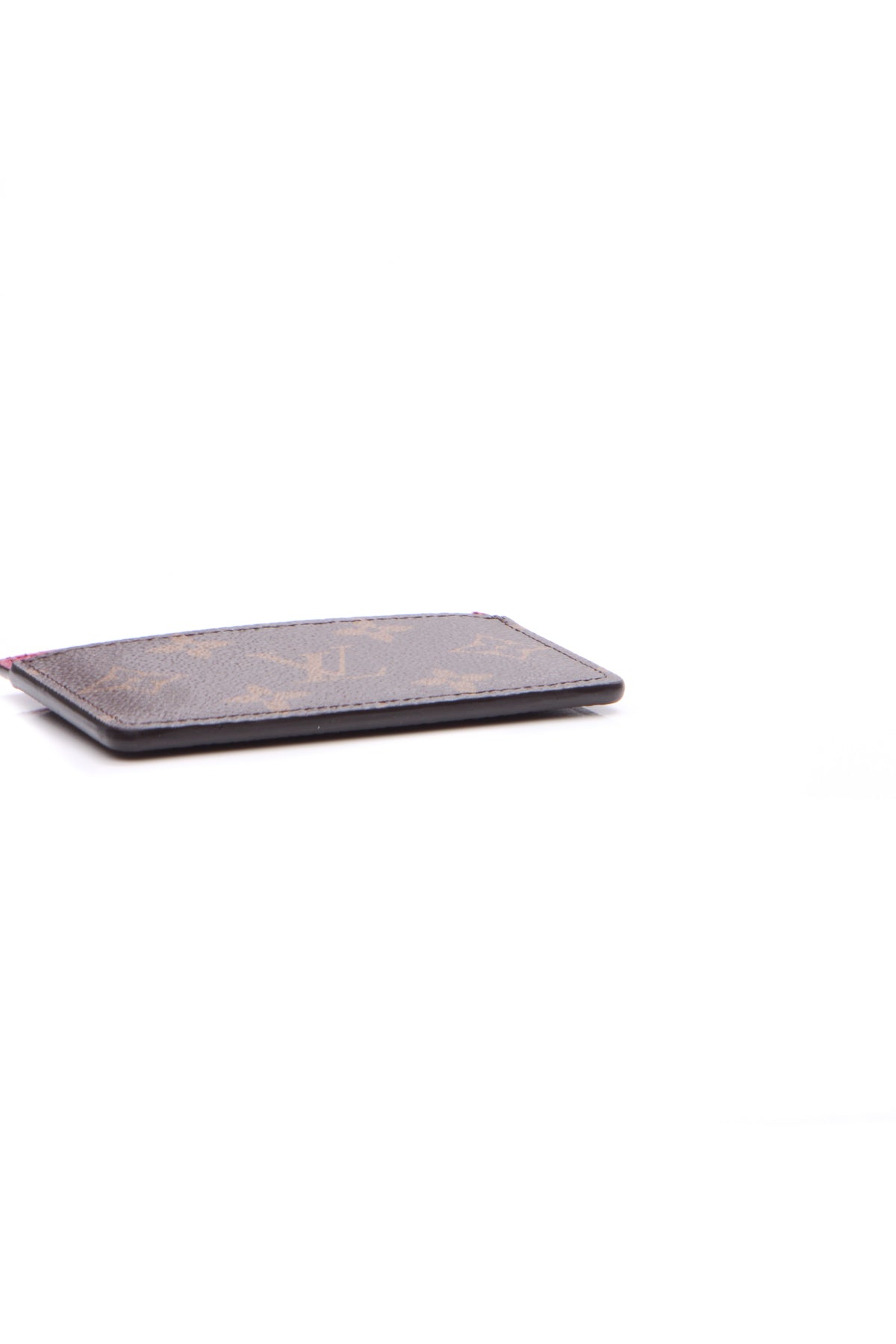 Card Holder - Monogram/Fuchsia