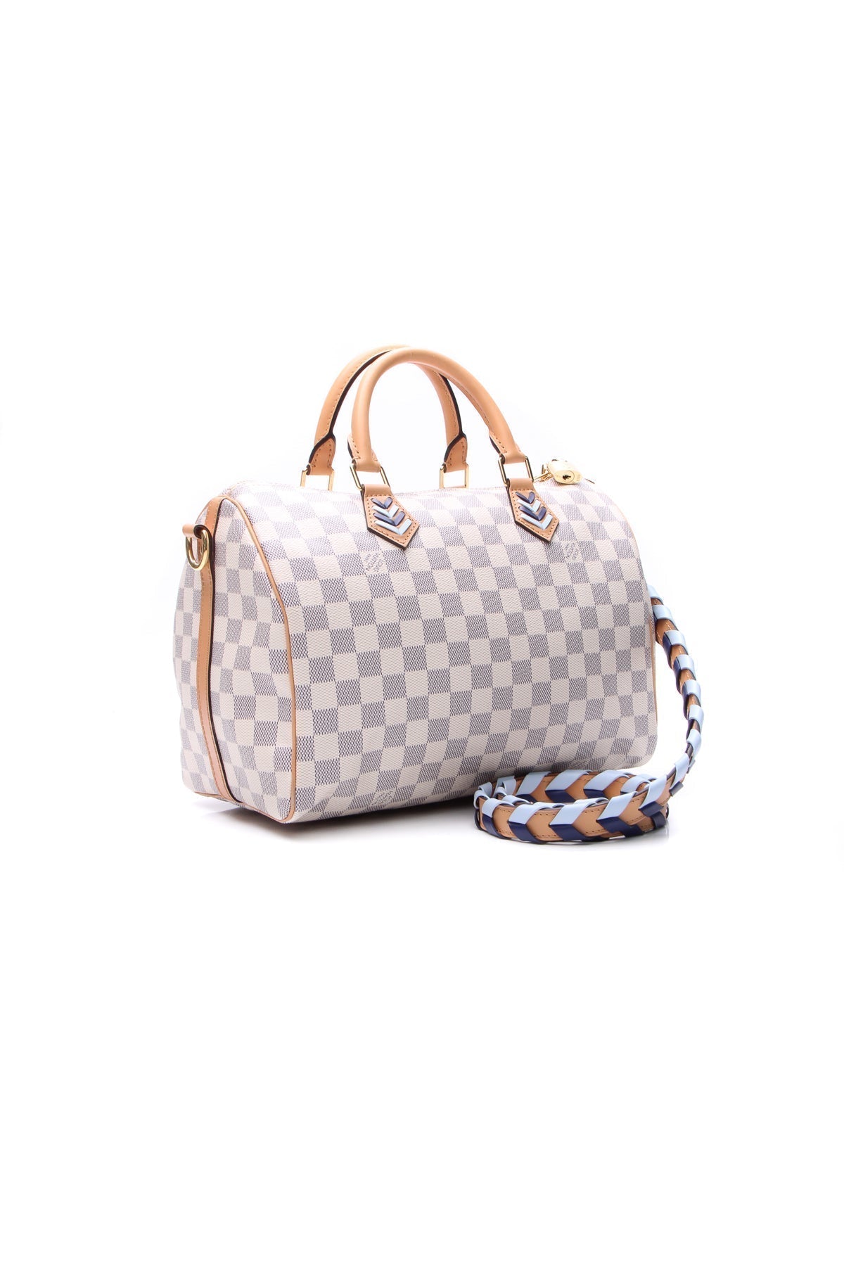 Braided Speedy Bandouliere 30 Bag - Damier Azur