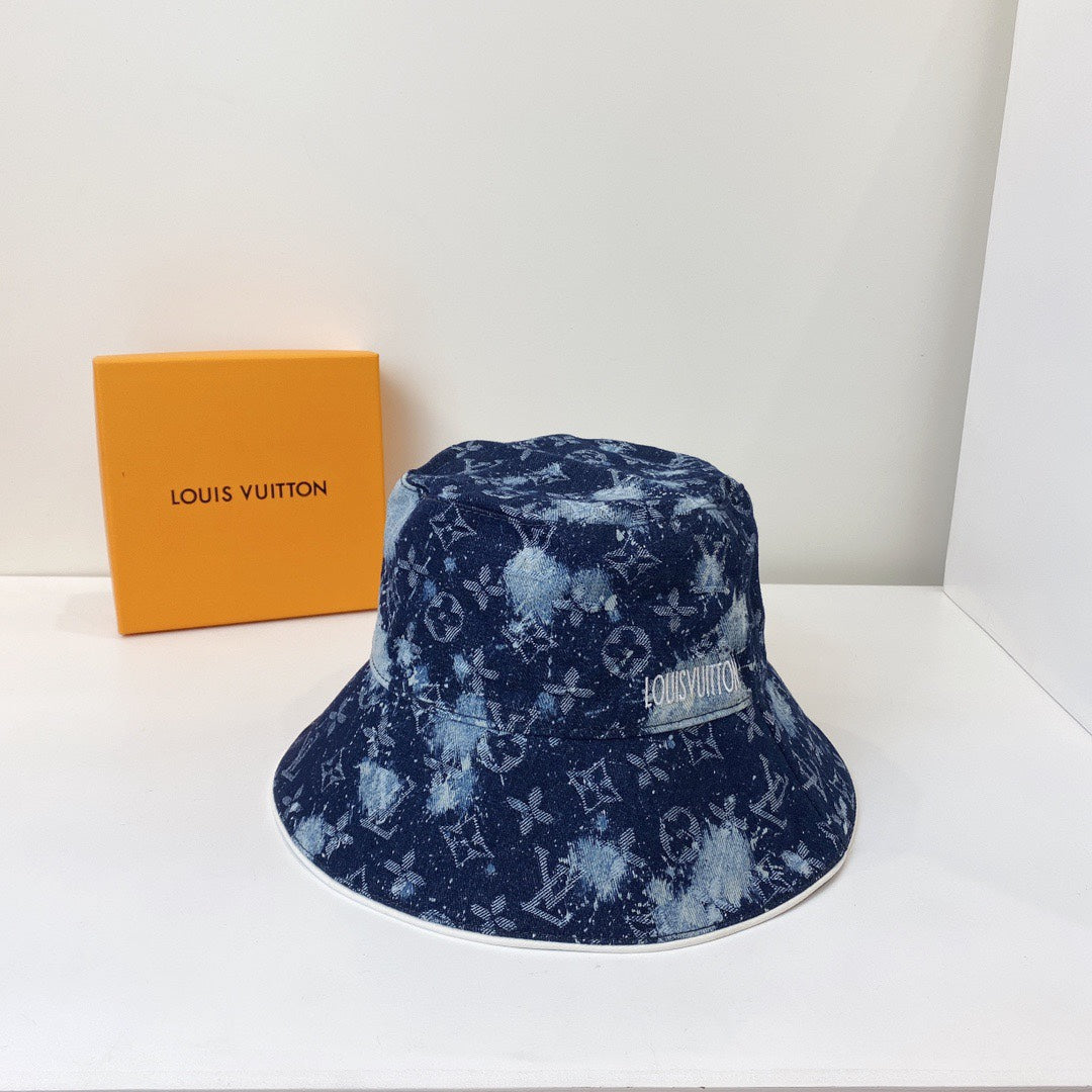 Louis Vuitton Blue Monogram Bucket Hat