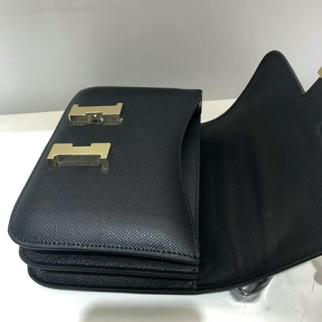 Hermes Constance Shoulder Bag 23cm Black