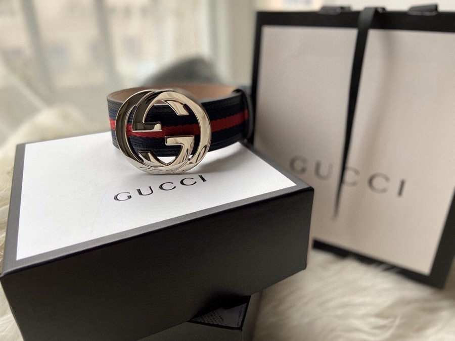 Gucci Belt With Double G Buckle Black