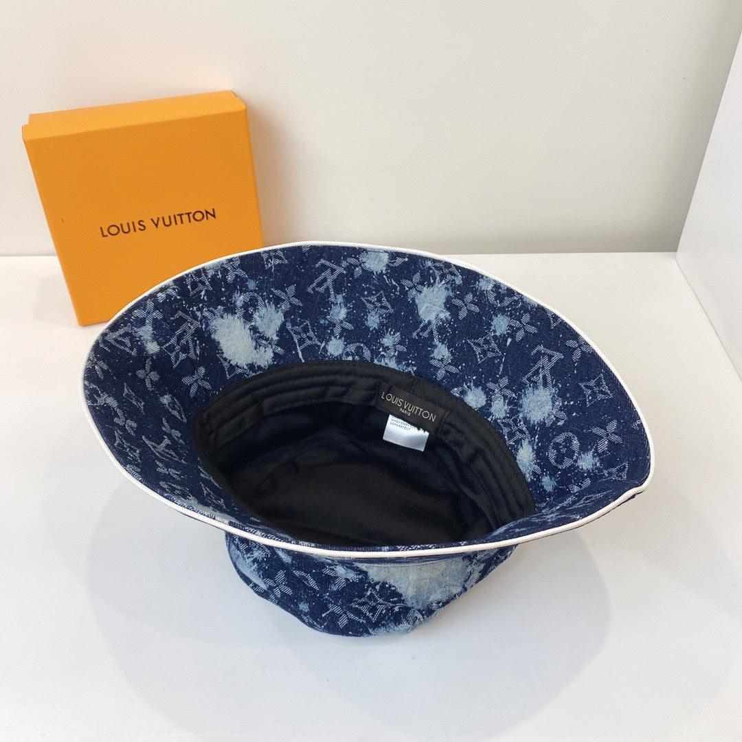 Louis Vuitton Blue Monogram Bucket Hat