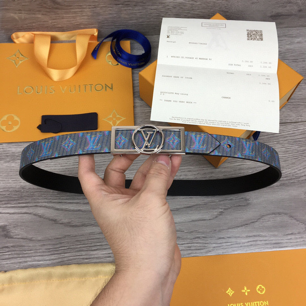 Louis Vuitton Dauphine Belt Blue