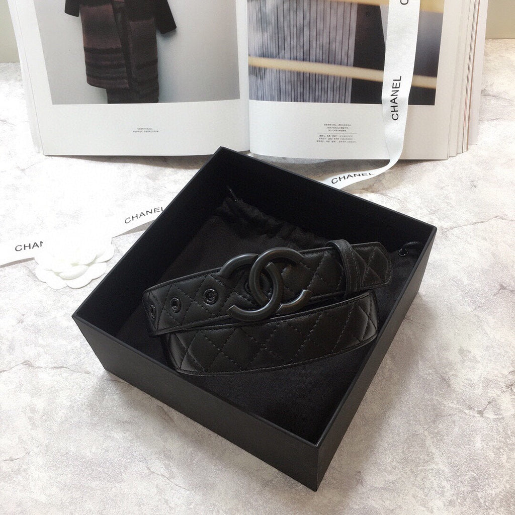 Chanel Belt With Double C Buckle