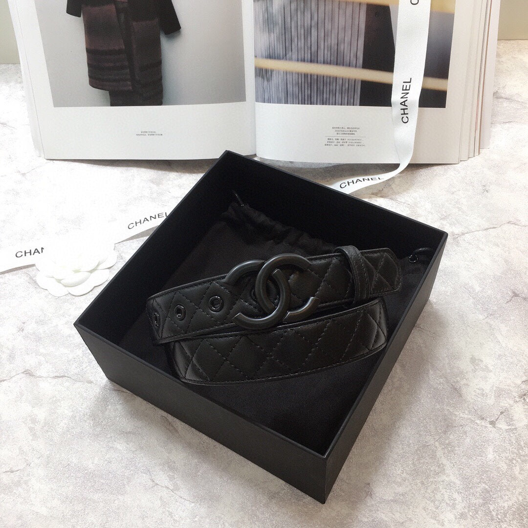 Chanel Belt With Double C Buckle