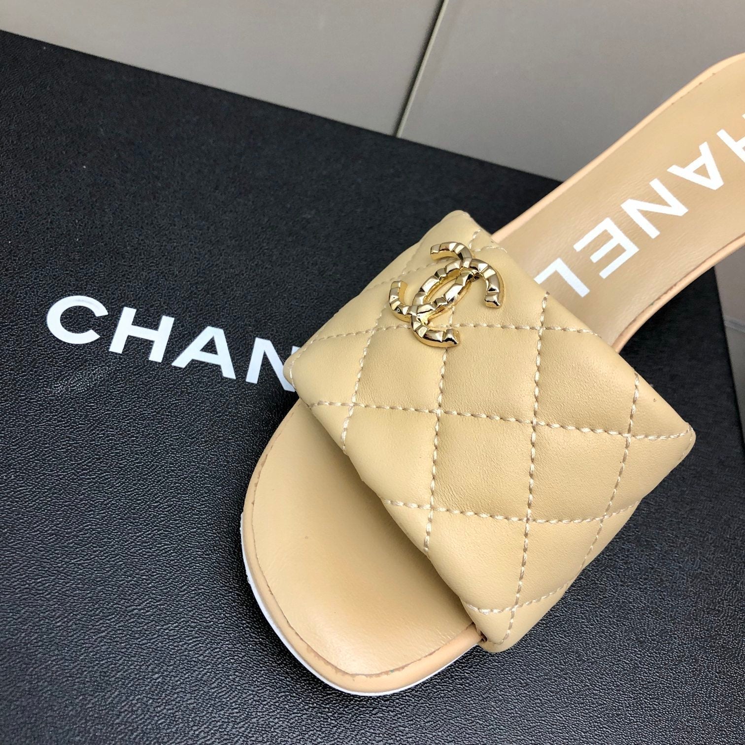 Chanel Mules Beige
