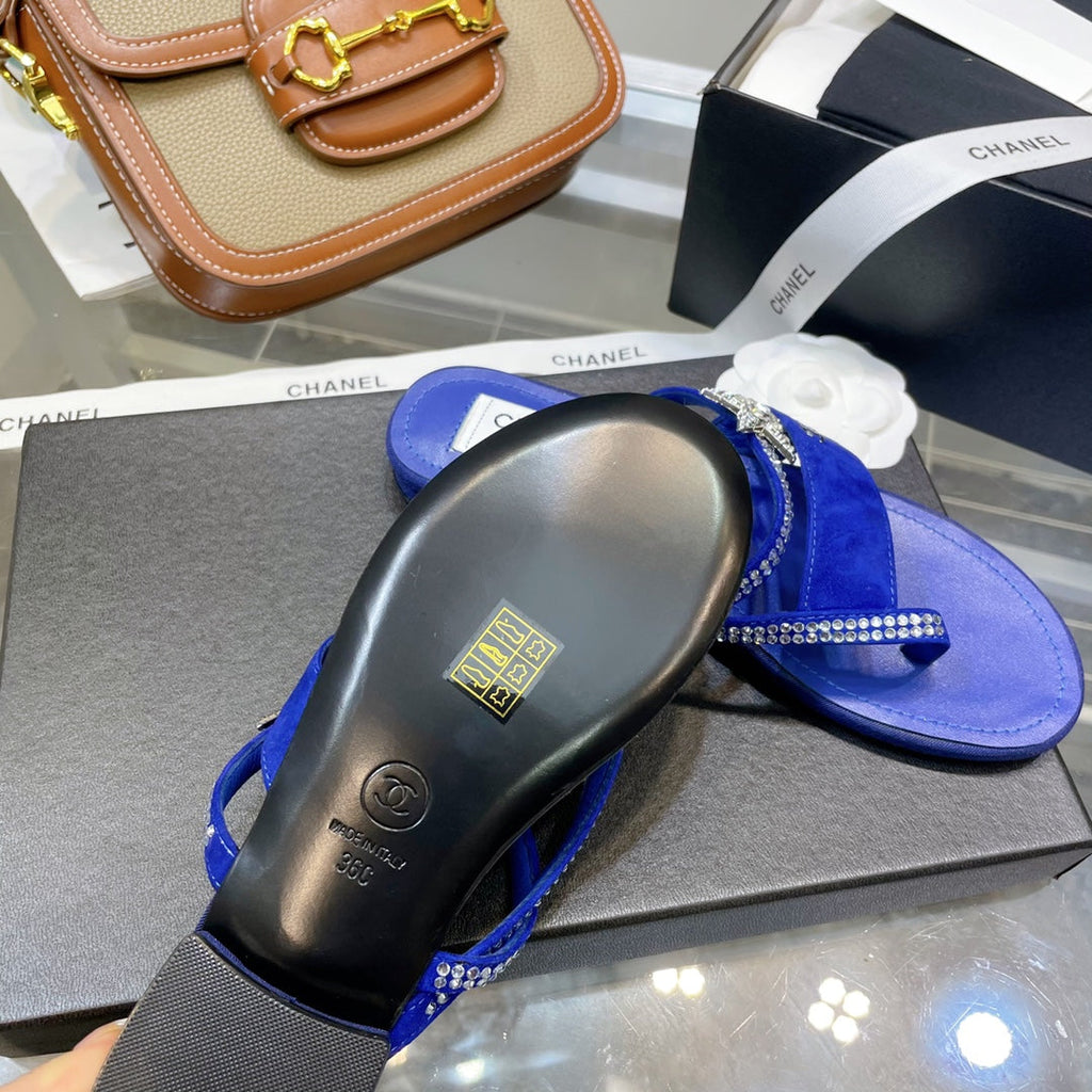 Chanel Sandals Blue