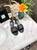 Louis Vuitton Lock It Mules Calfskin Leather Spring/Summer Collection Black