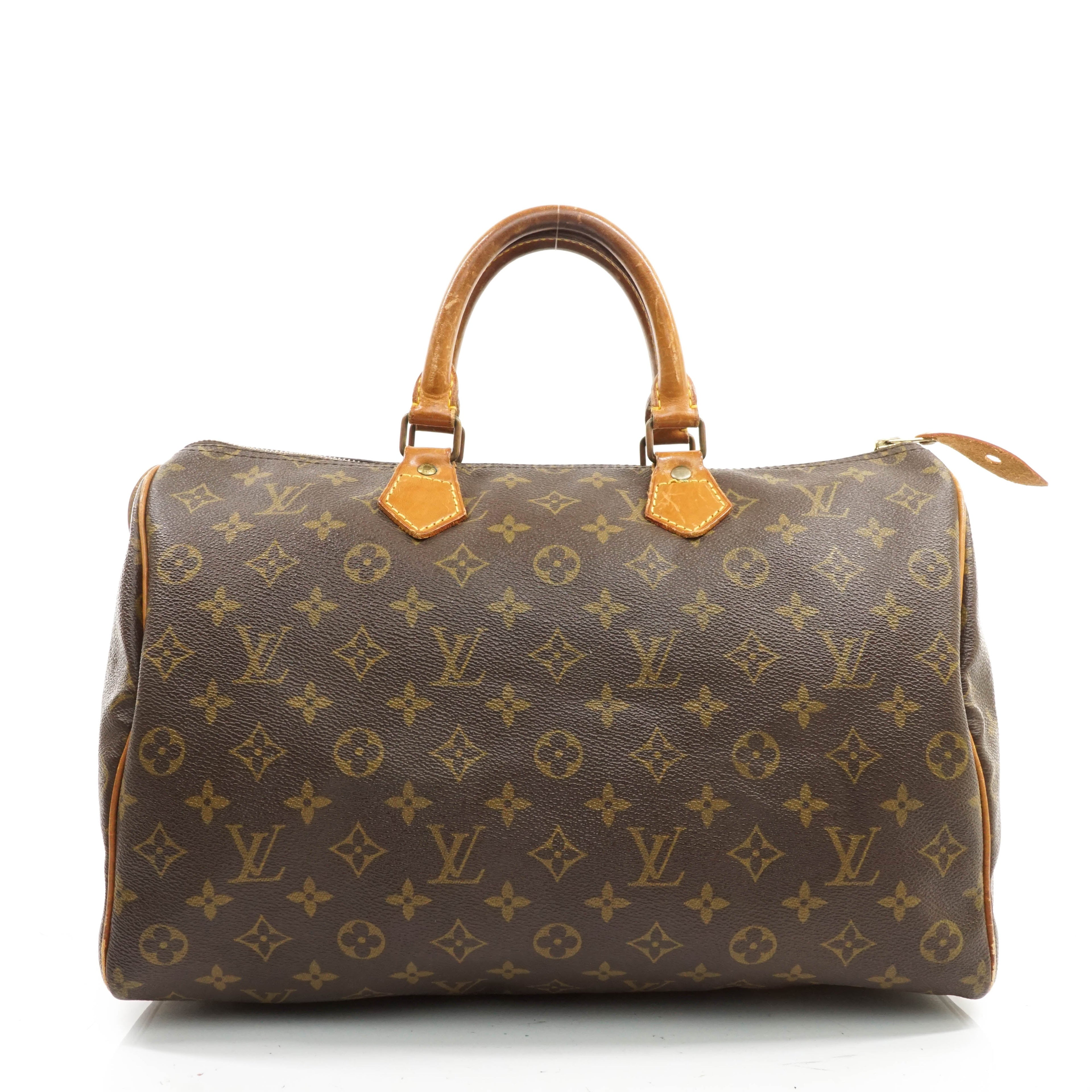 Louis Vuitton Speedy 35 Satchel Bag