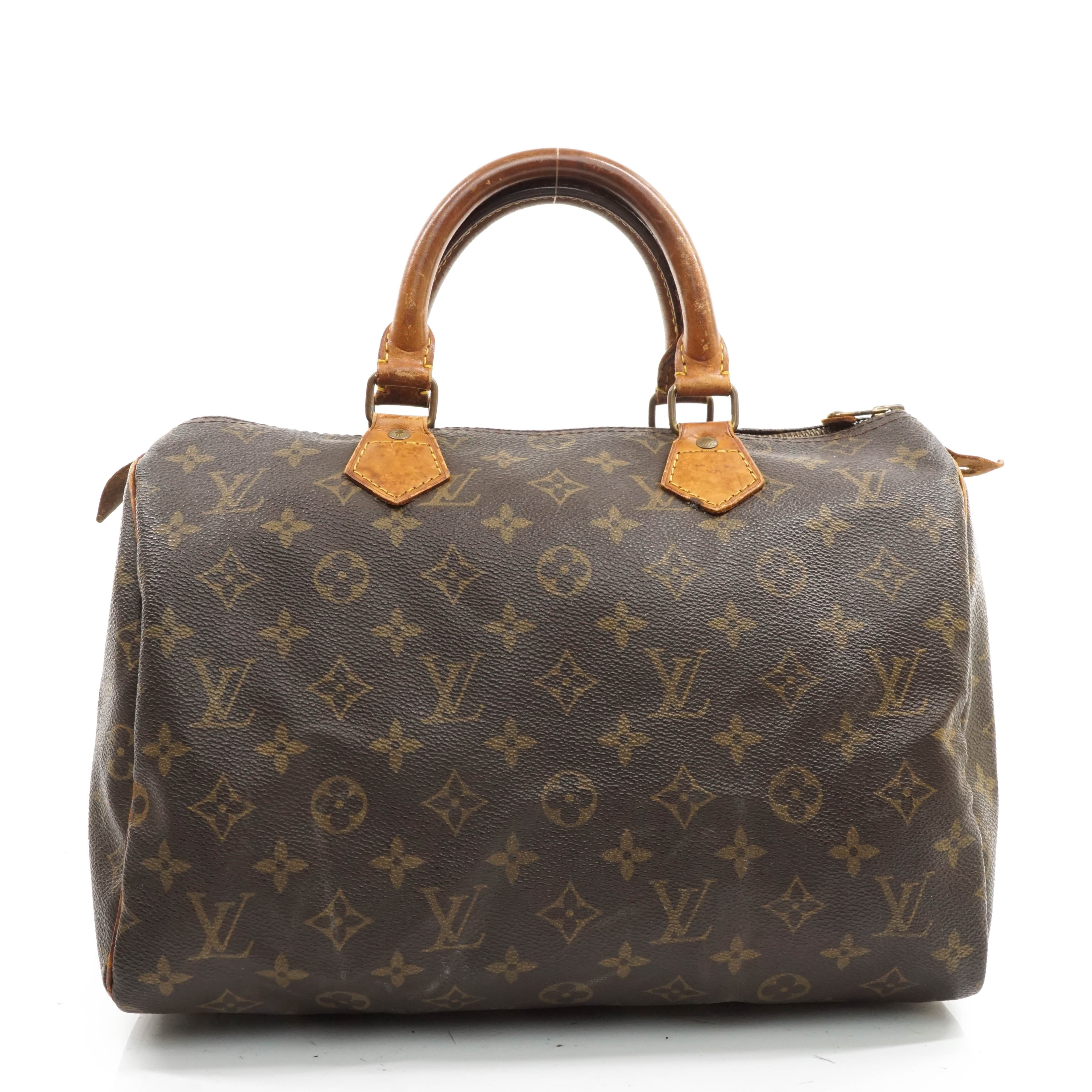 Louis Vuitton Speedy 30 Satchel Bag