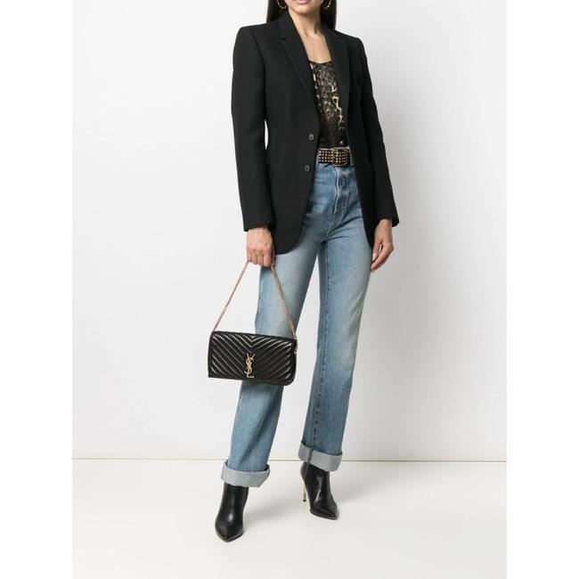 Saint Laurent Monogram Kate Shoulder 99 Quilted Baguette Black Leather Cross Body Bag