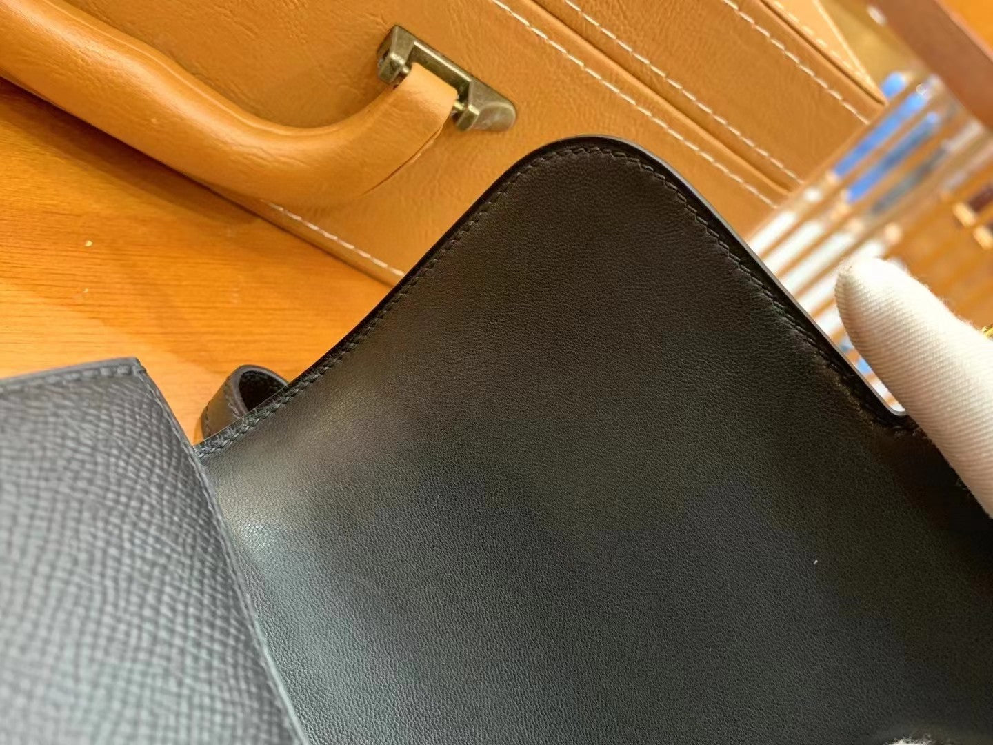 Hermes Constance Shoulder Bag 23cm Black