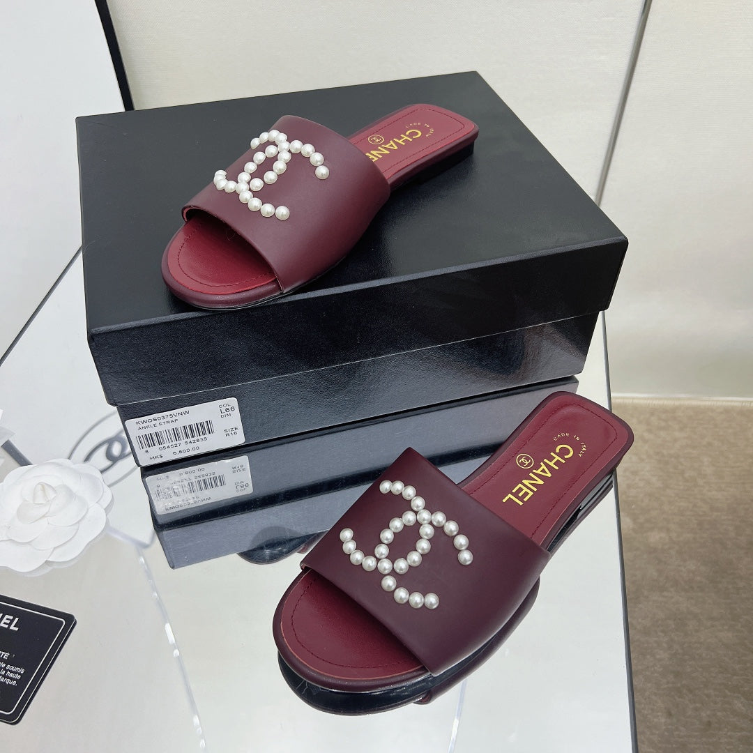 Chanel Sandals Red