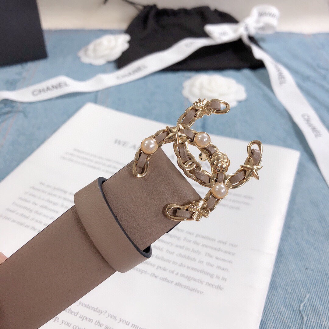 Chanel Belt With Double C Buckle