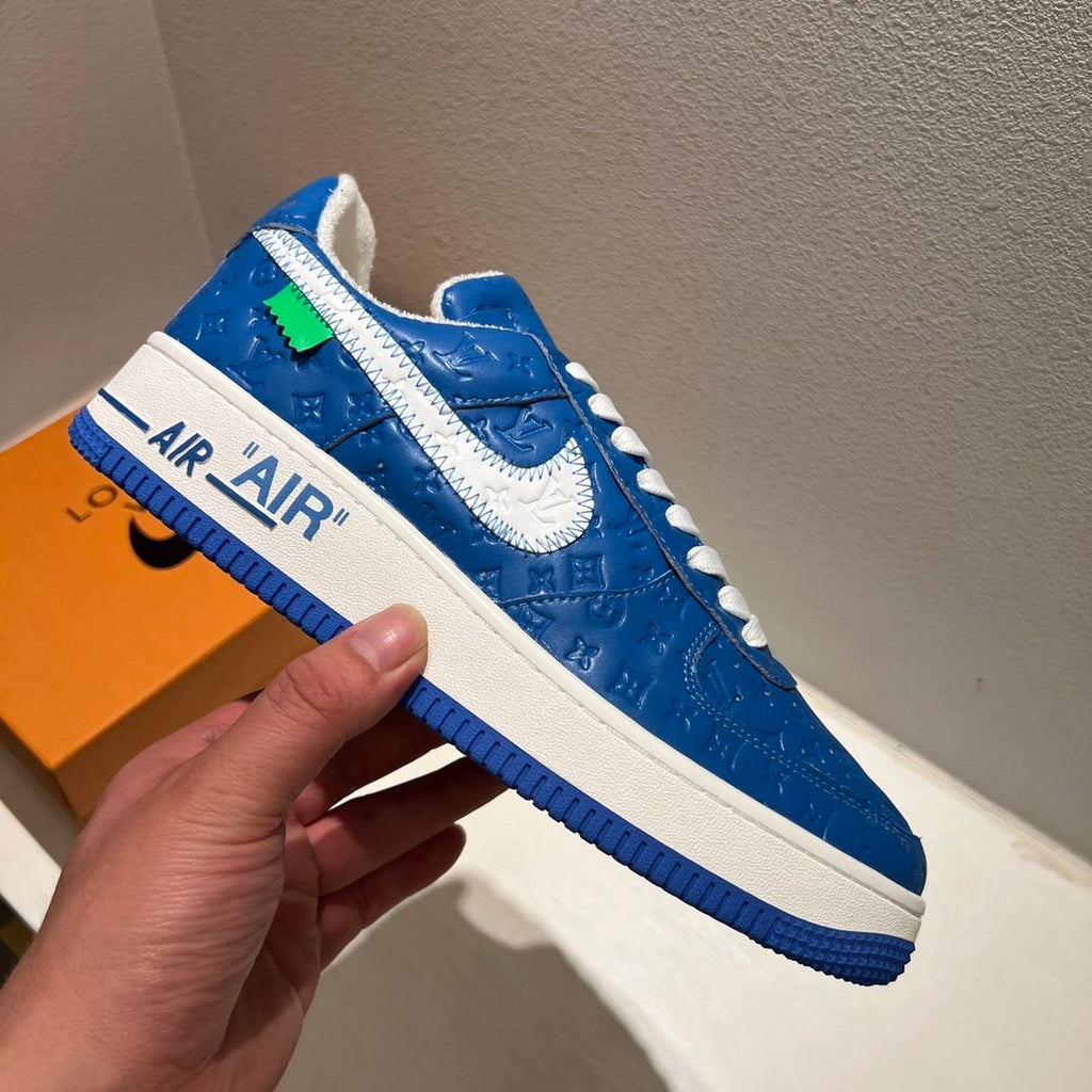 Louis Vuitton x Off-White x Nike Air Force 1 Blue