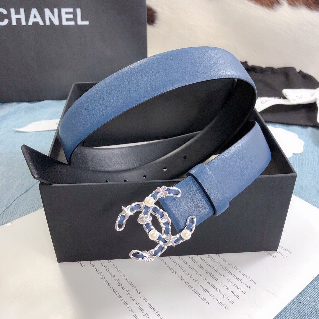 Chanel Belt With Double C Buckle