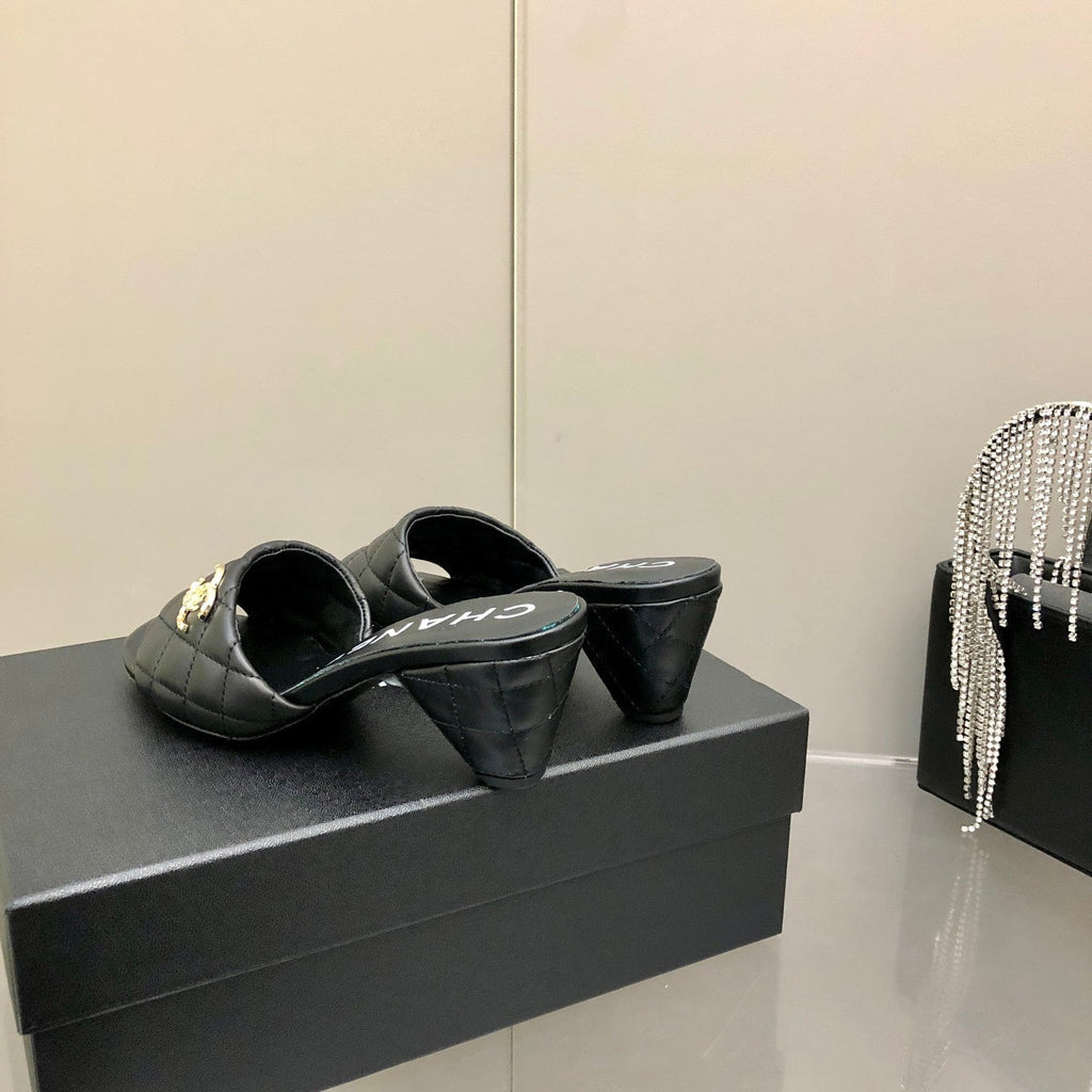Chanel Mules Black