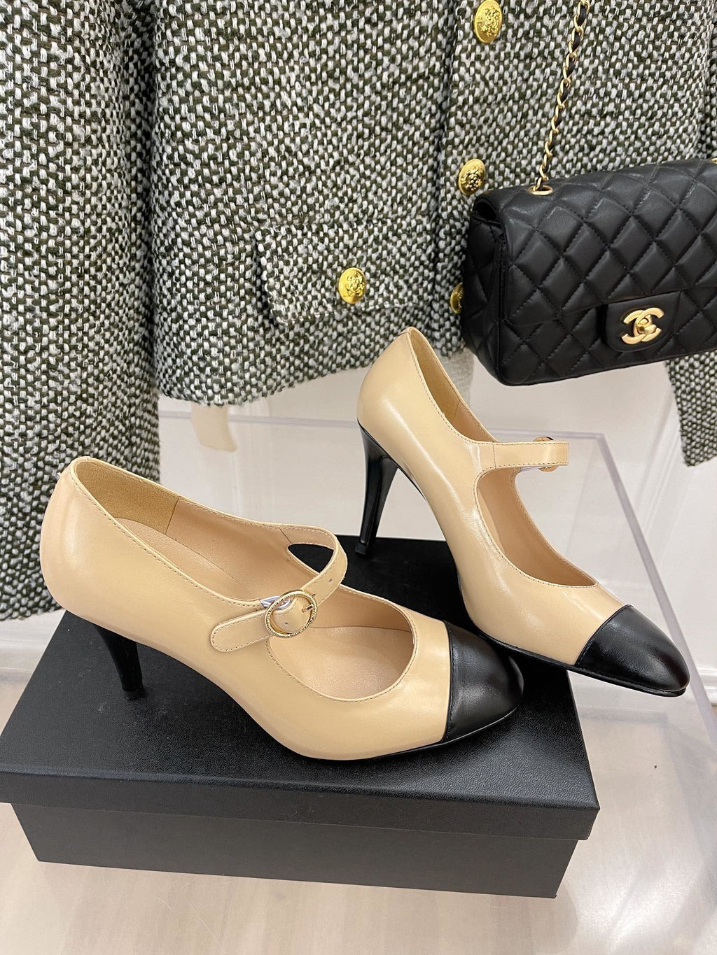 Chanel Open Shoes Beige