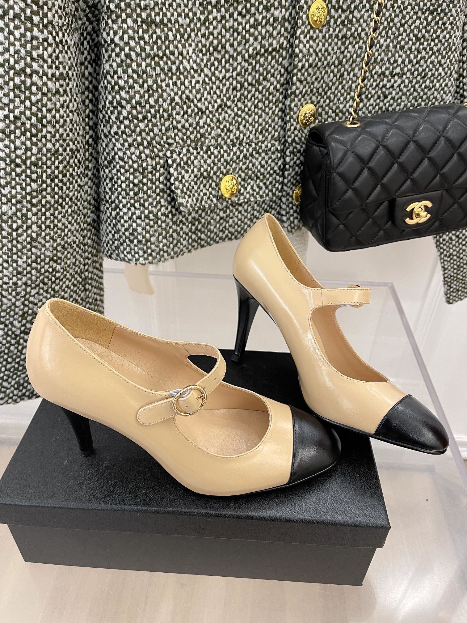 Chanel Open Shoes Beige