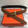 Hermes Quizz Touareg Belt Buckle & Reversible Leather Brown
