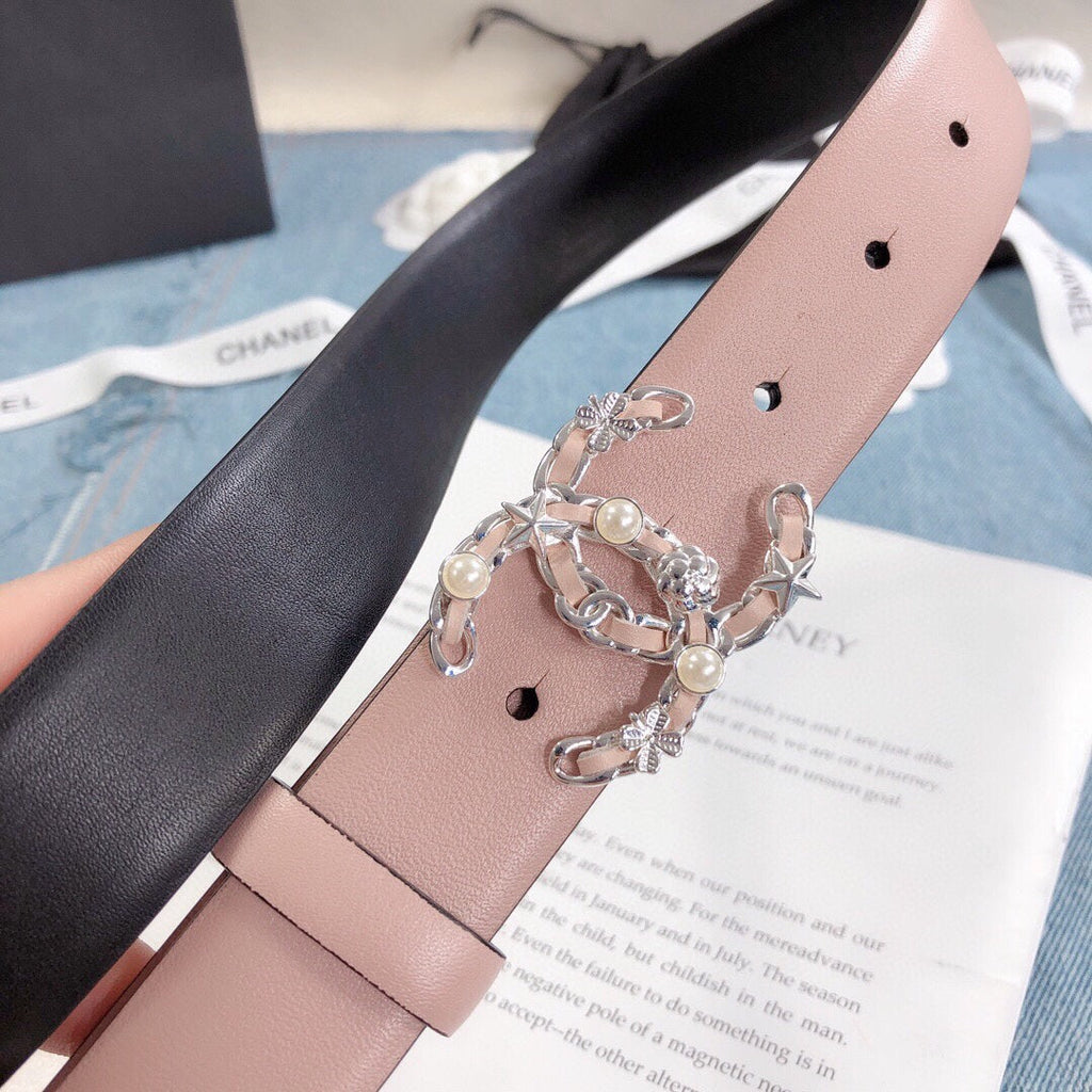Chanel Belt With Double C Buckle