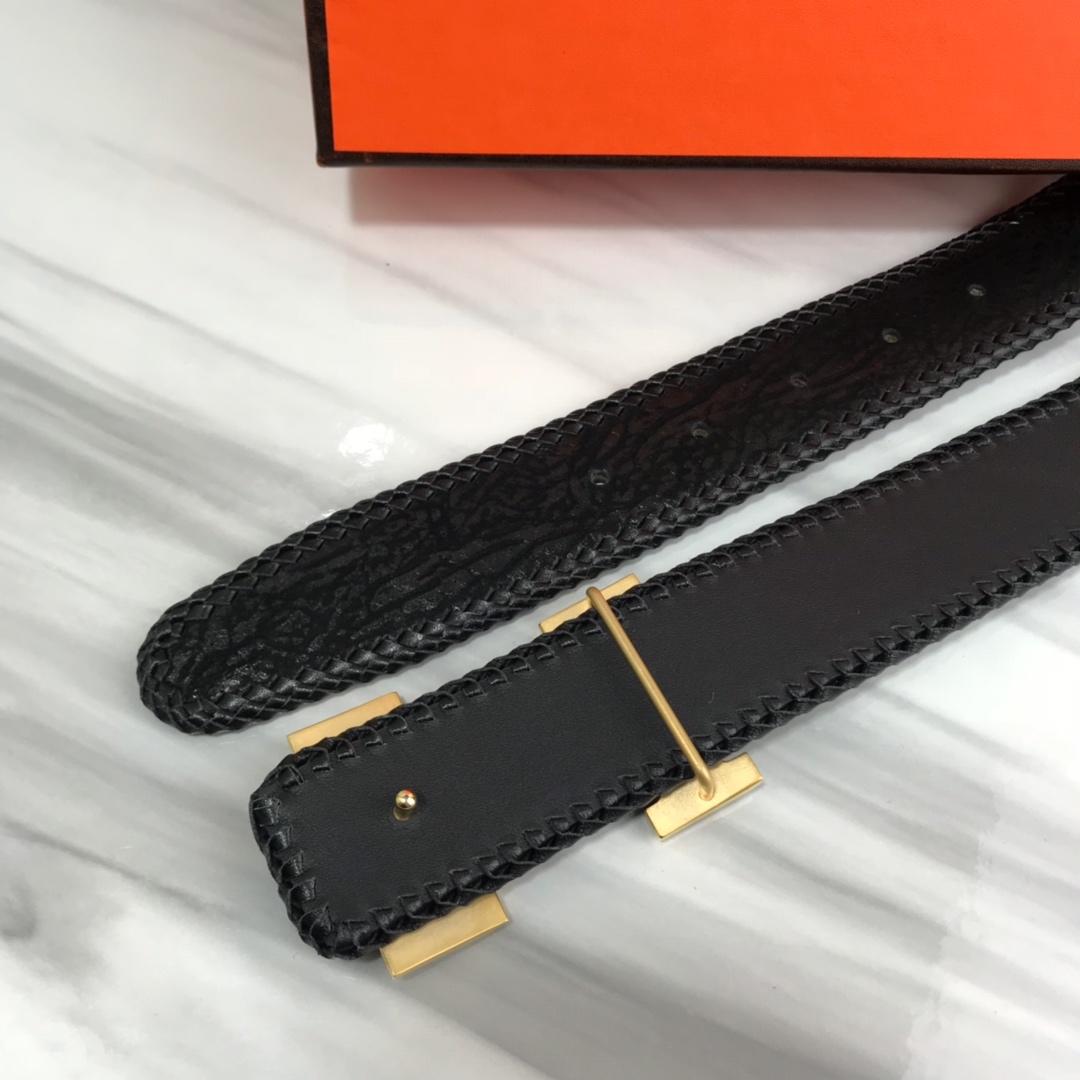 Hermes Quizz Touareg Belt Buckle & Reversible Leather Black