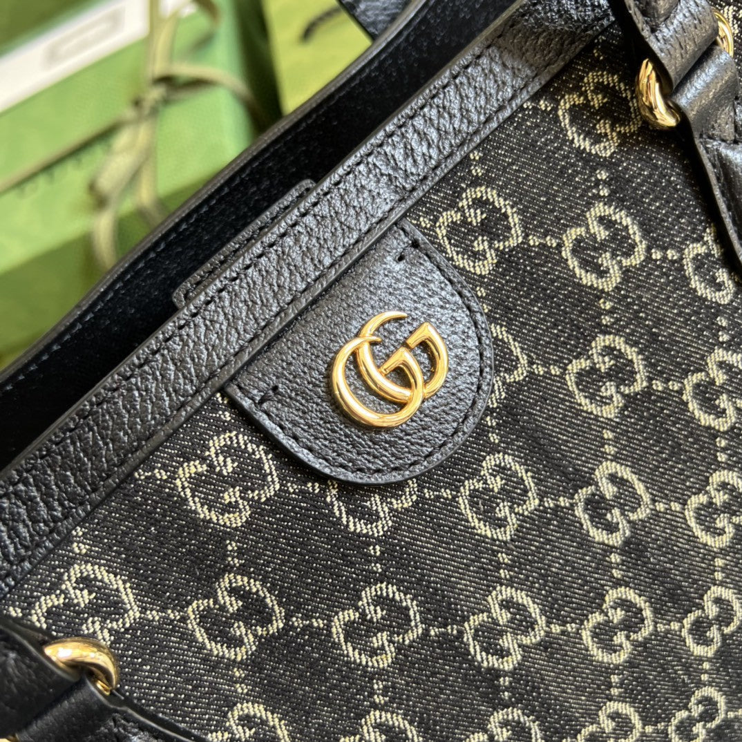 Gucci 631685 Ophidia Jumbo GG Medium Tote Bag 38cm Black
