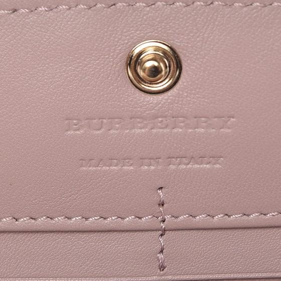 Porter House Check And Leather Continental Wallet Pink
