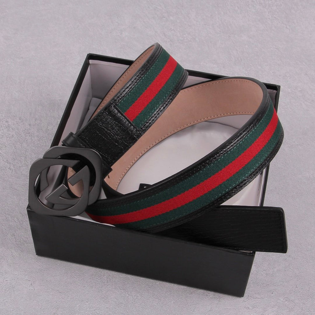Gucci Belt With Double G Buckle Black