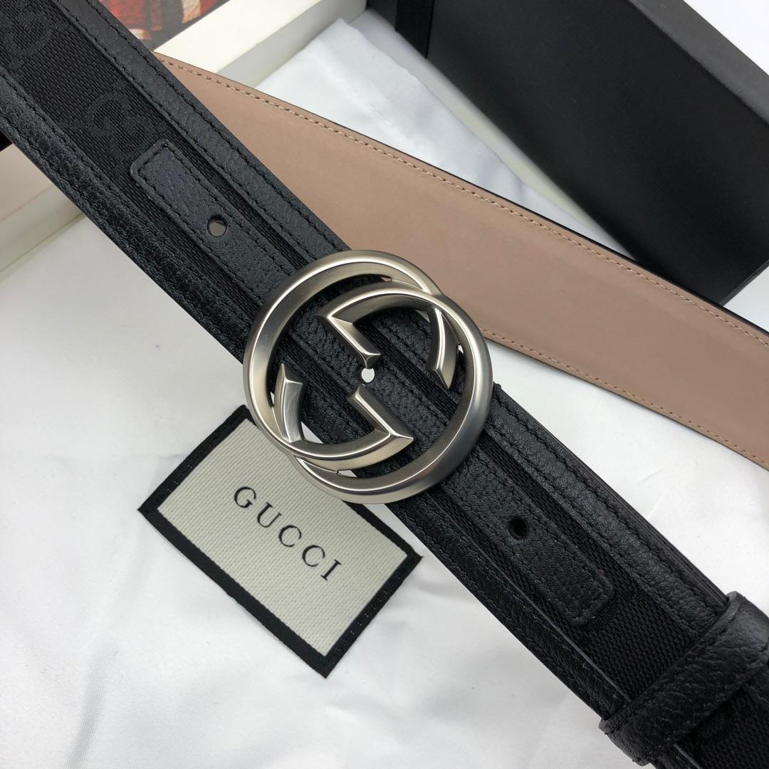 Gucci Belt With Double G Buckle Black