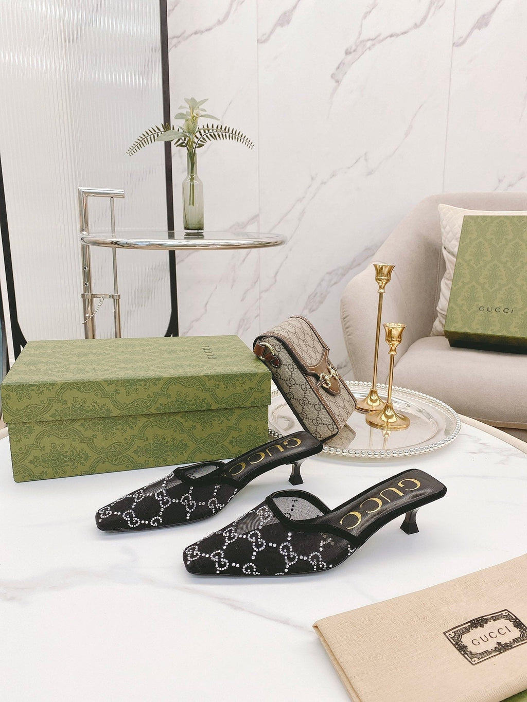 Gucci Slide Sandal Black