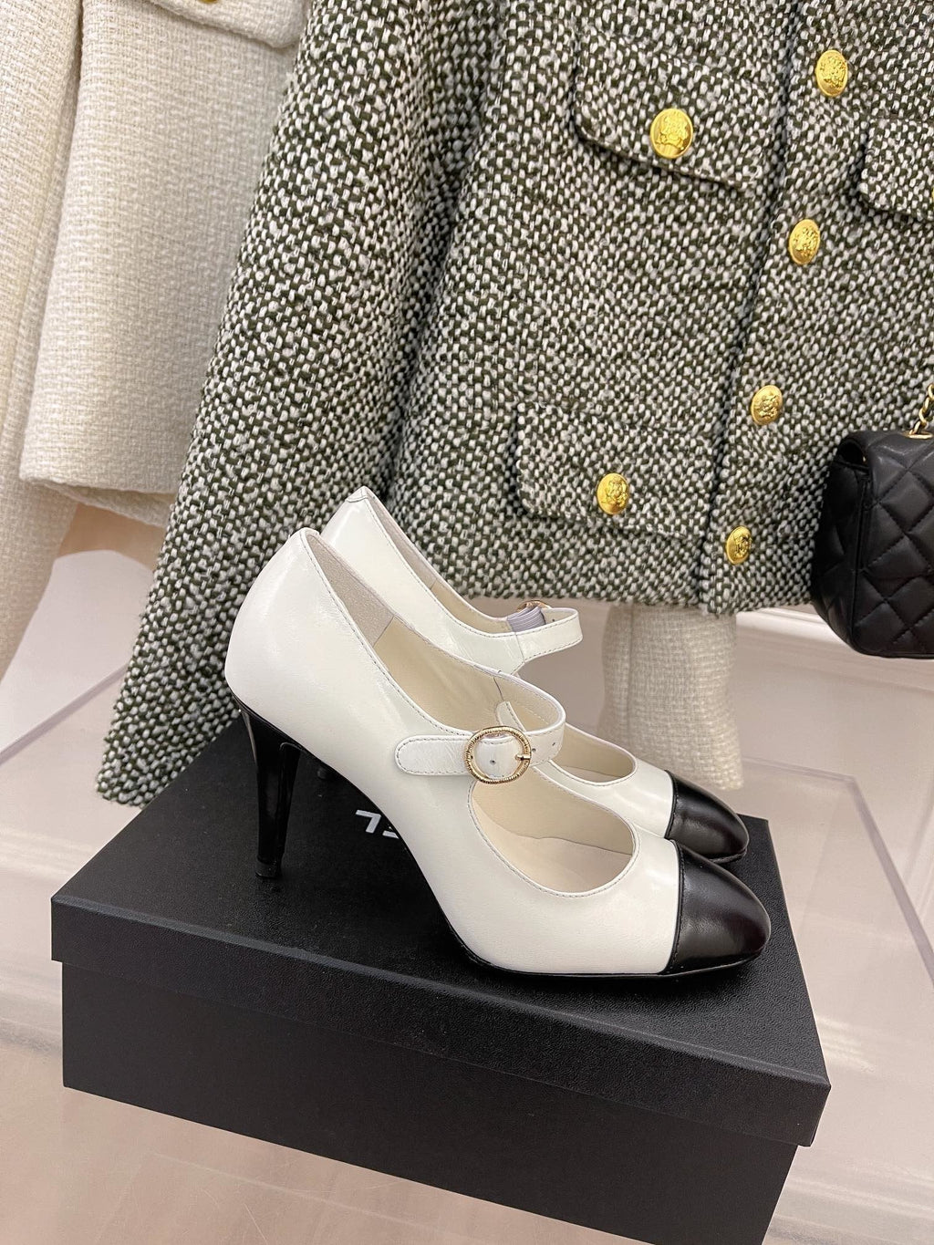 Chanel Open Shoes White