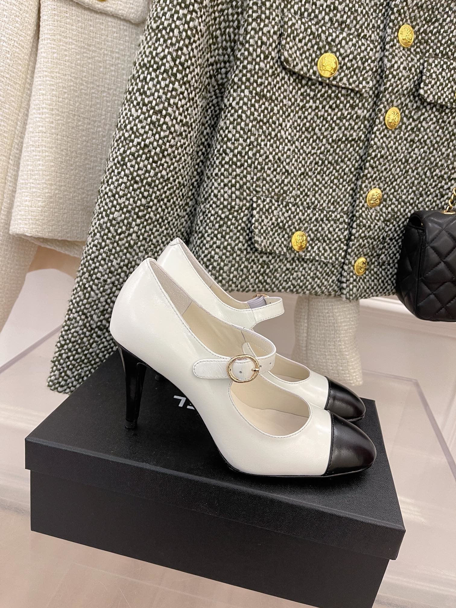 Chanel Open Shoes White