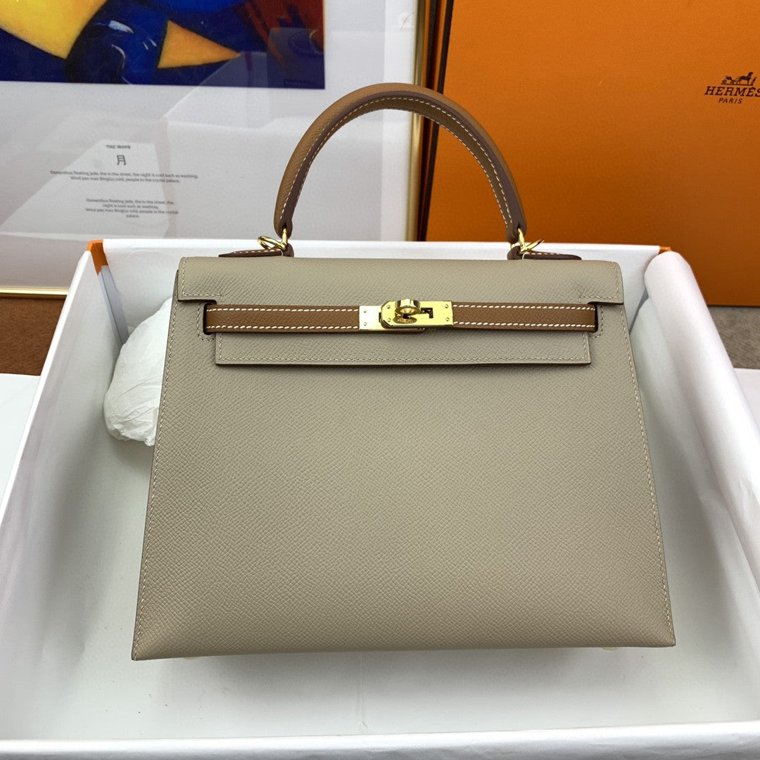 Hermes Kelly 25 Togo Gold Hardware
