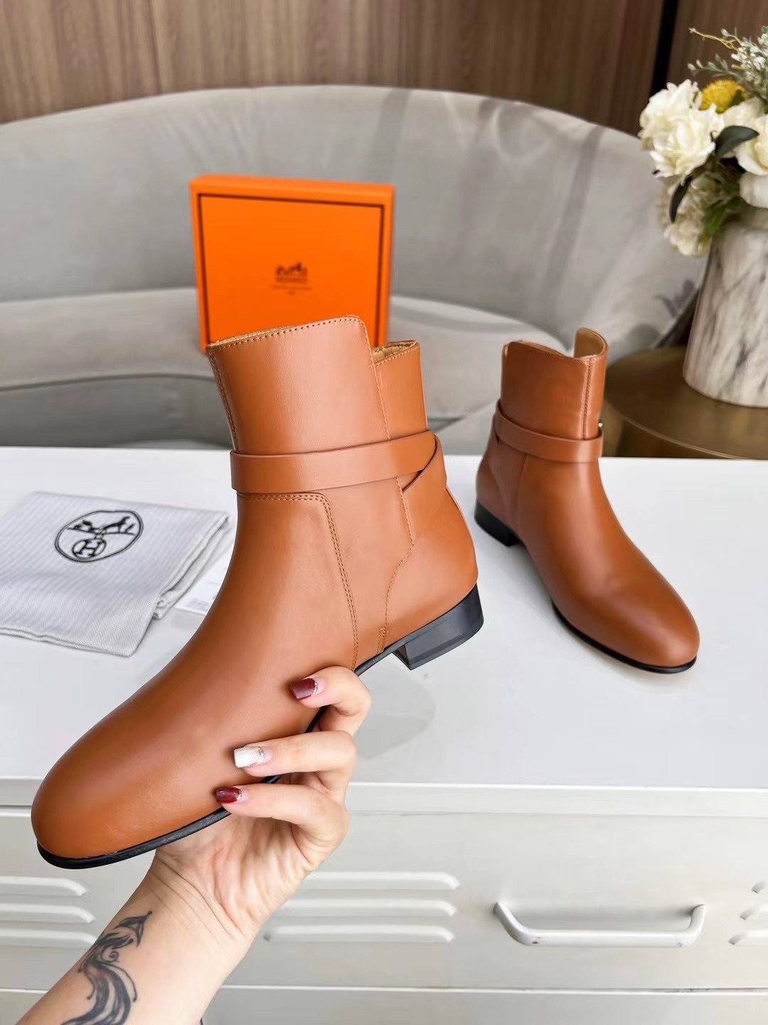 Hermes Neo Ankle Boot Brown