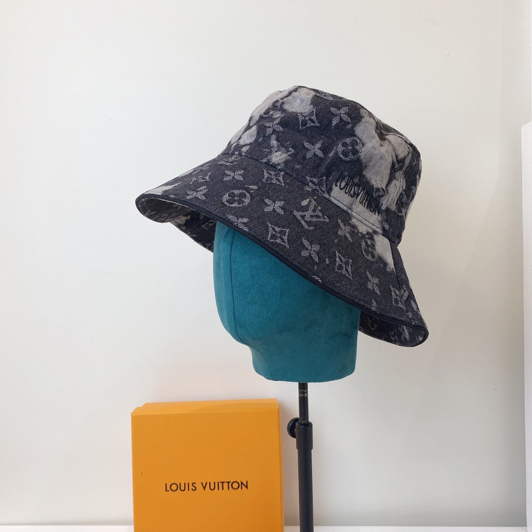 Louis Vuitton Navy Monogram Bucket Hat