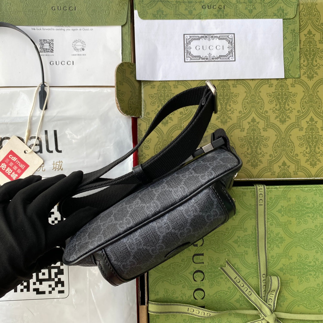 Gucci Belt Bag With Interlocking G 23cm Black