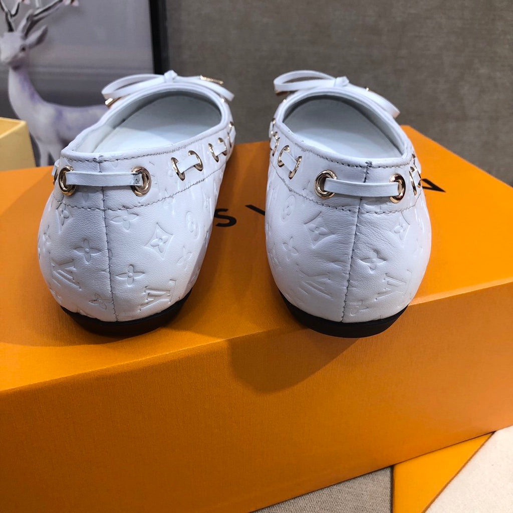Louis Vuitton Gloria Flat Loafer White