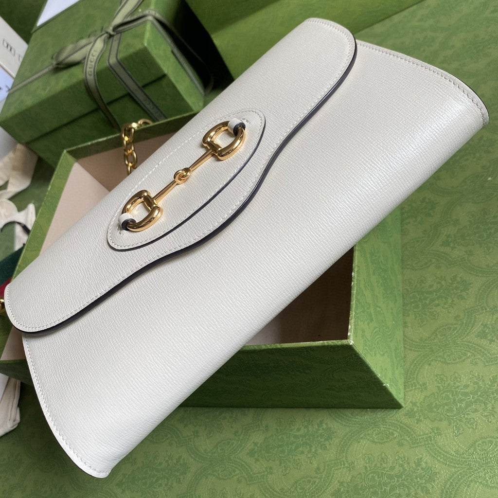 Gucci Horsebit 1955 Small Bag 26cm White