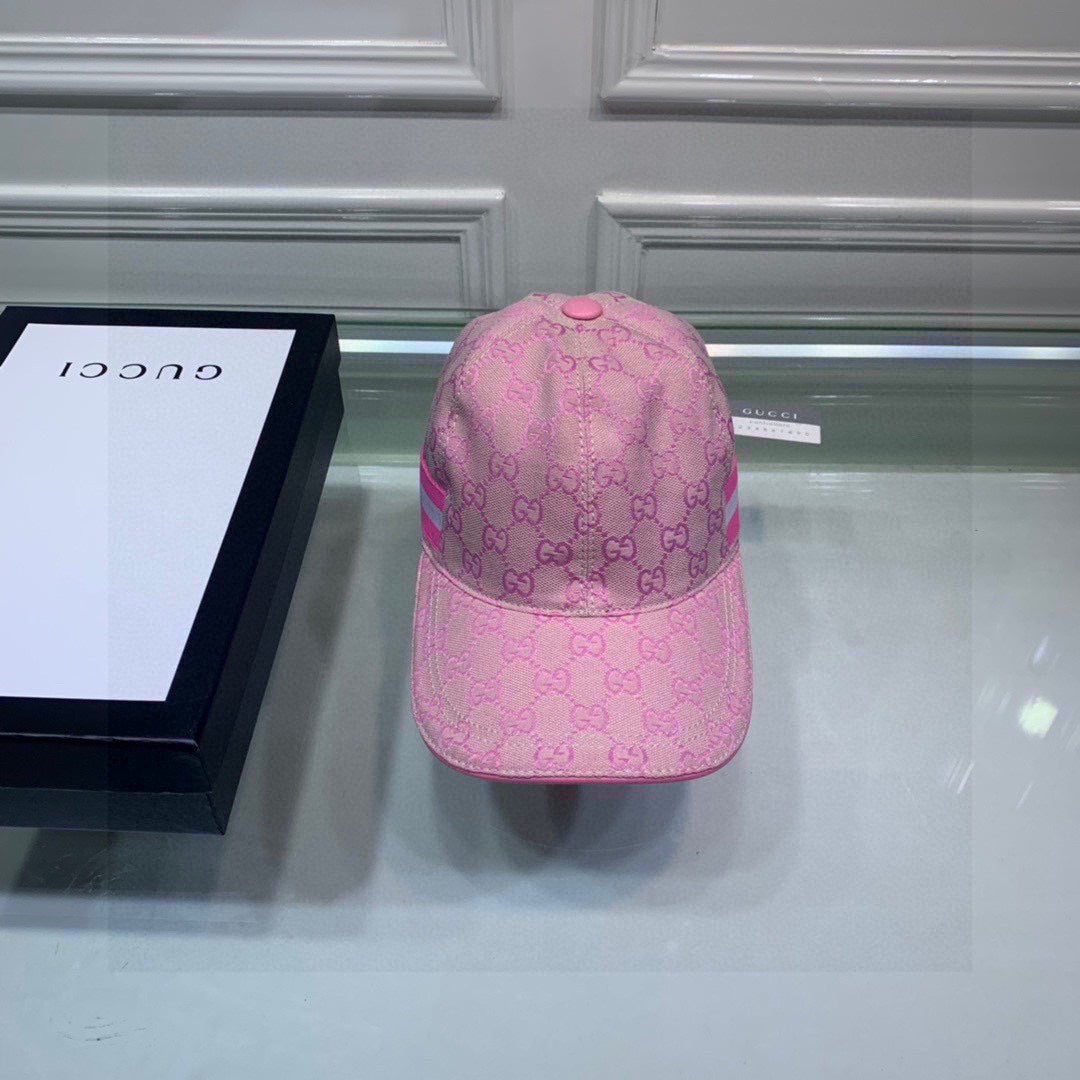 Gucci Canvas Baseball Cap with Web