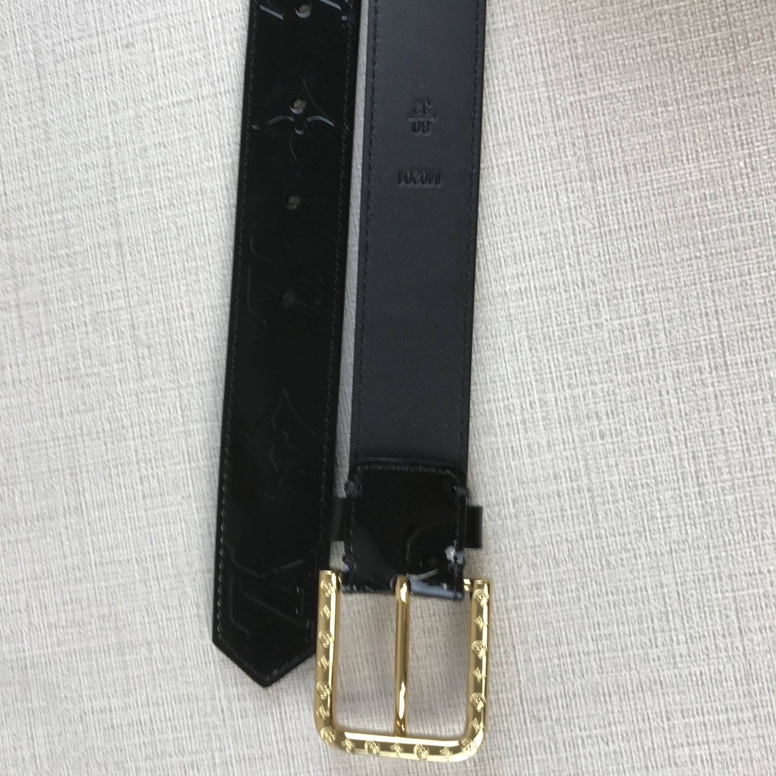 Louis Vuitton Square Iconic Belt Black