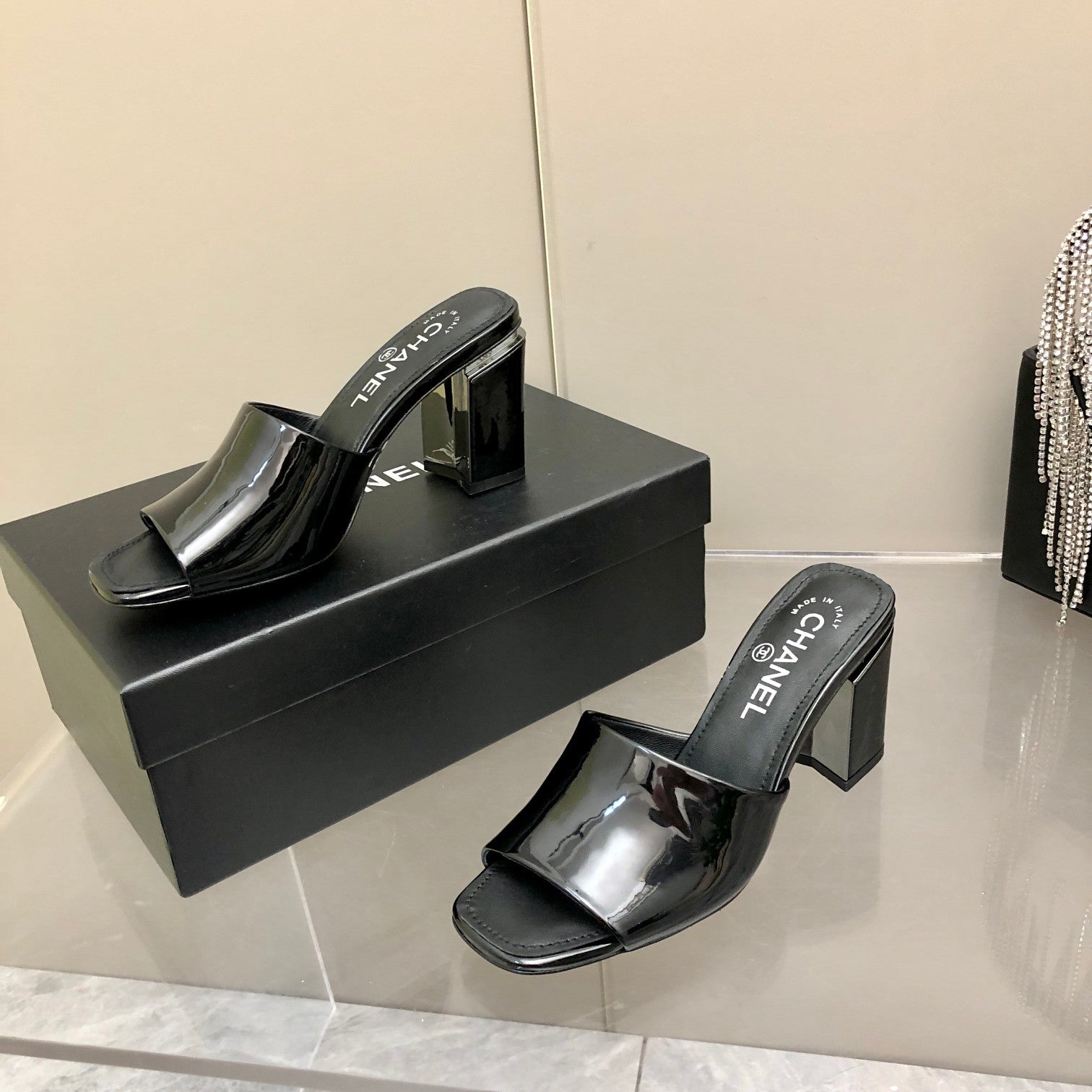 Chanel Mules Black