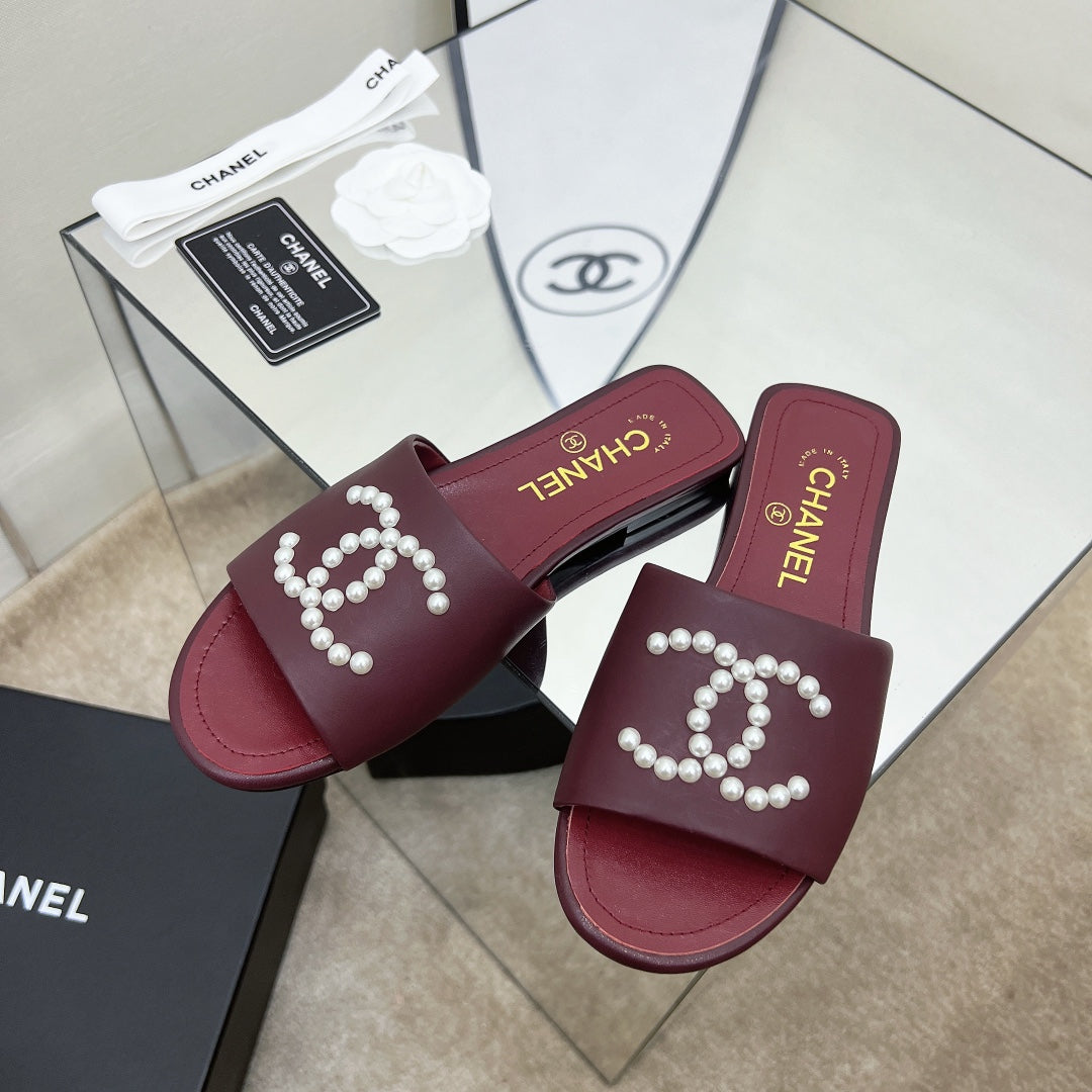 Chanel Sandals Red