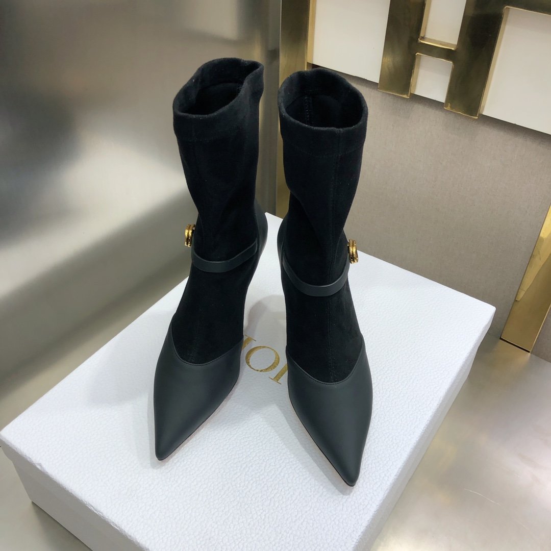 Dior Attract Heeled Ankle Boot Black