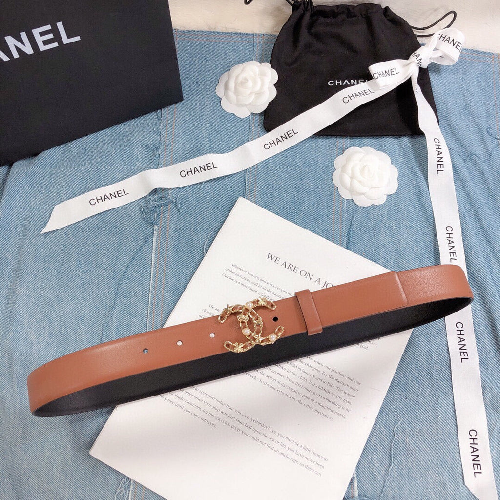 Chanel Belt With Double C Buckle