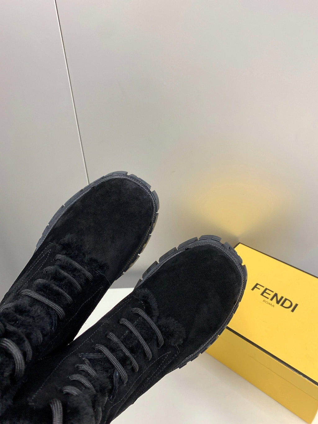 Fendi Signature Boots Black