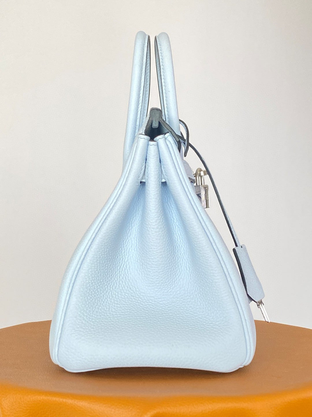 Hermes Birkin 25 Nata Swift Silver Hardware Light Blue