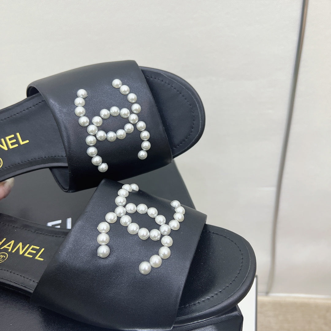 Chanel Sandals Black
