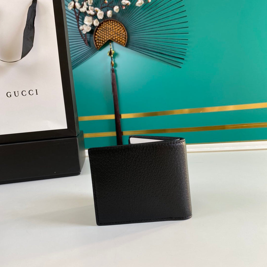 Gucci Bee Logo Black Wallet 11cm