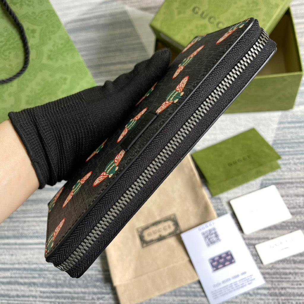 Gucci Ophidia GG Zip Around Wallet 19cm